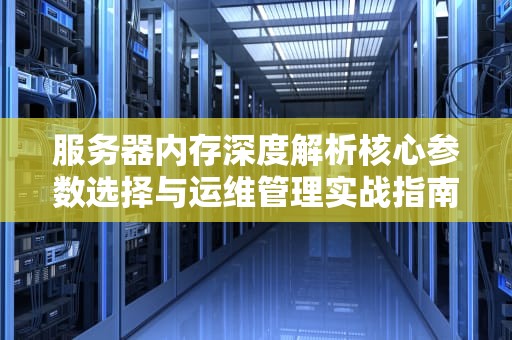 服务器内存深度解析核心参数选择与运维管理实战指南