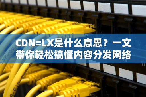 CDN=LX是什么意思？一文带你轻松搞懂内容分发网络与流量加速