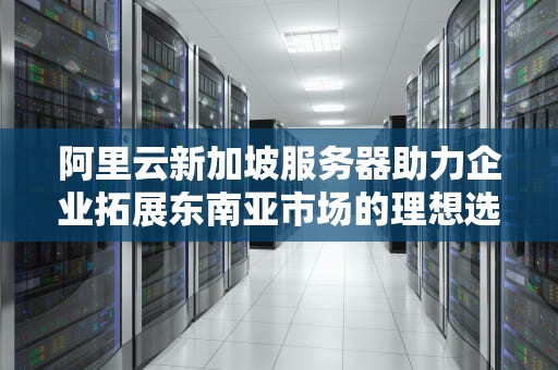 阿里云新加坡服务器助力企业拓展东南亚市场的理想选择