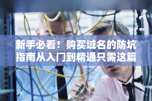 新手必看！购买域名的防坑指南从入门到精通只需这篇