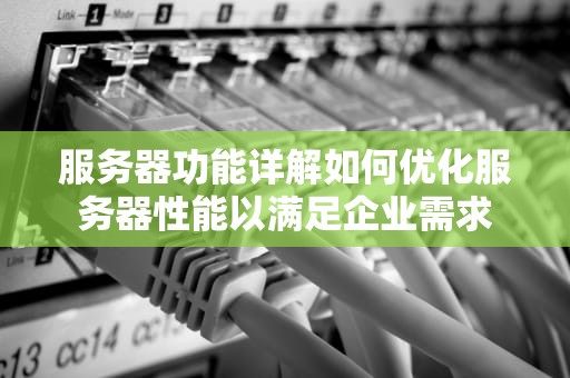 服务器功能详解如何优化服务器性能以满足企业需求