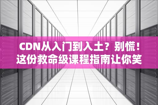 CDN从入门到入土？别慌！这份救命级课程指南让你笑着学明白