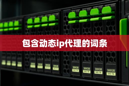 包含动态ip代理的词条