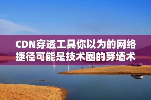 CDN穿透工具你以为的网络捷径可能是技术圈的穿墙术？