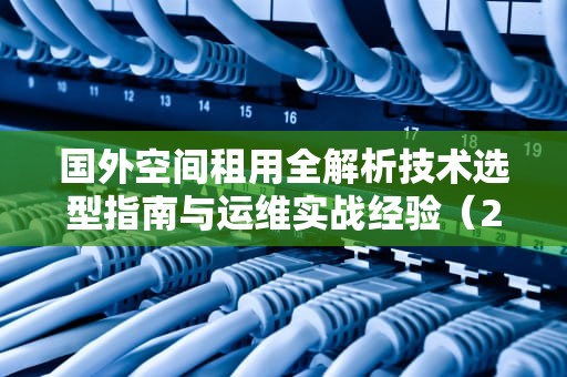 国外空间租用全解析技术选型指南与运维实战经验（2024专业版）