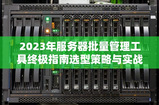 2023年服务器批量管理工具终极指南选型策略与实战技巧