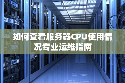 如何查看服务器CPU使用情况专业运维指南