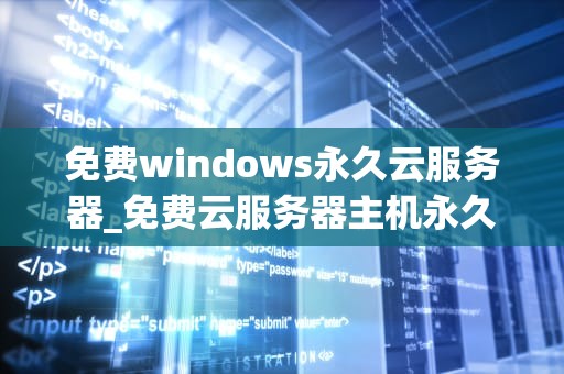 免费windows永久云服务器_免费云服务器主机永久使用_免费Windows永久云服务器的探索与应用