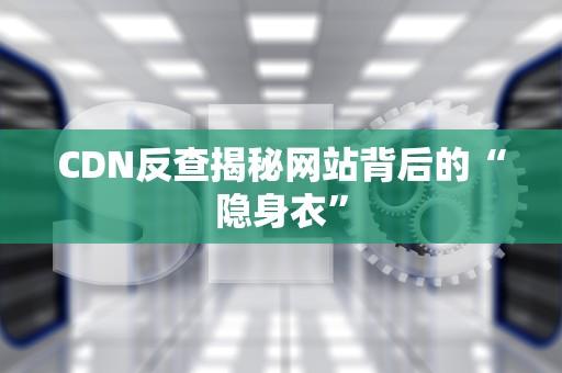CDN反查揭秘网站背后的“隐身衣”