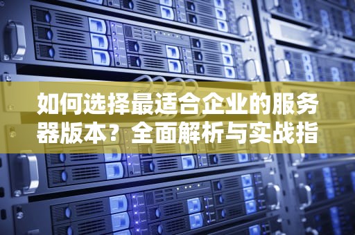 如何选择最适合企业的服务器版本？全面解析与实战指南