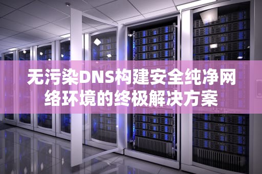 无污染DNS构建安全纯净网络环境的终极解决方案