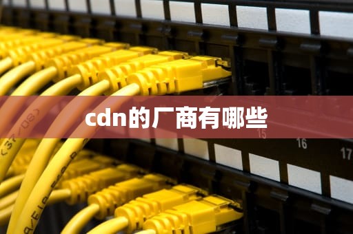 cdn的厂商有哪些