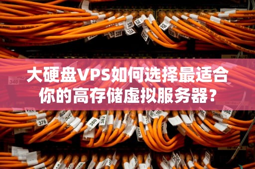 大硬盘VPS如何选择最适合你的高存储虚拟服务器？