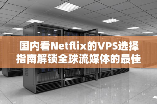 国内看Netflix的VPS选择指南解锁全球流媒体的最佳方案