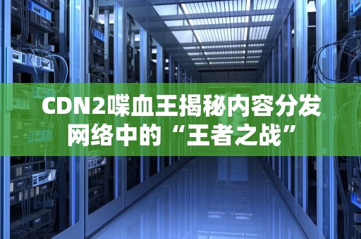 CDN2喋血王揭秘内容分发网络中的“王者之战”