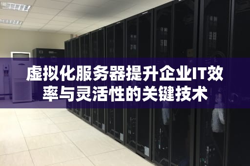 虚拟化服务器提升企业IT效率与灵活性的关键技术
