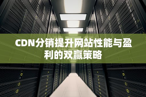 CDN分销提升网站性能与盈利的双赢策略
