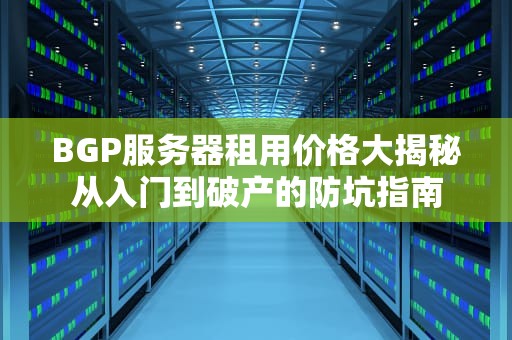 BGP服务器租用价格大揭秘从入门到破产的防坑指南