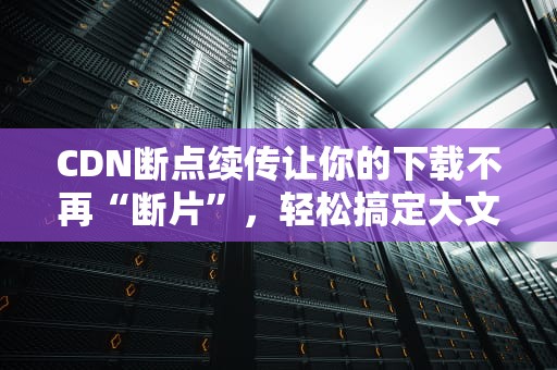 CDN断点续传让你的下载不再“断片”，轻松搞定大文件传输