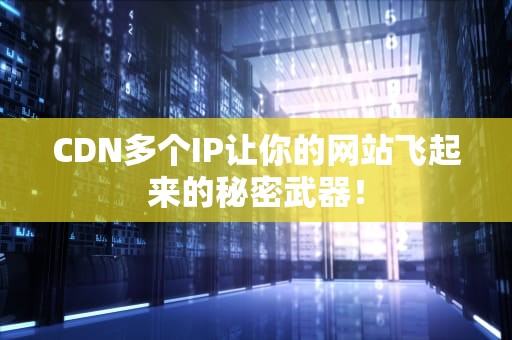 CDN多个IP让你的网站飞起来的秘密武器！