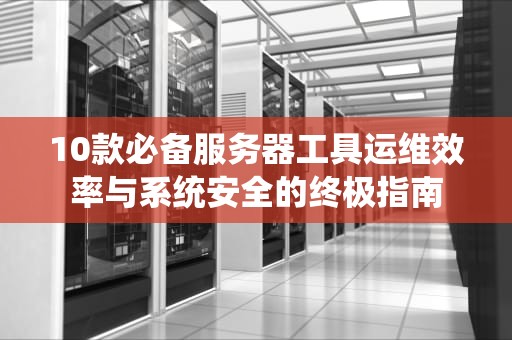 10款必备服务器工具运维效率与系统安全的终极指南