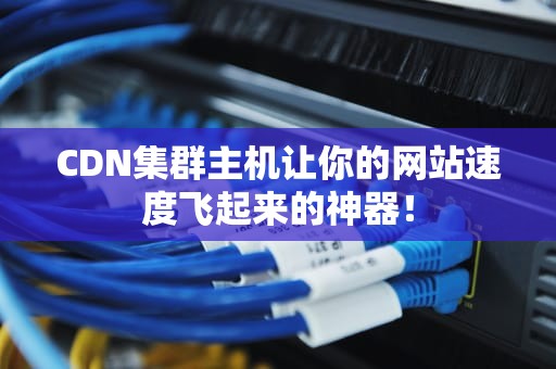 CDN集群主机让你的网站速度飞起来的神器！