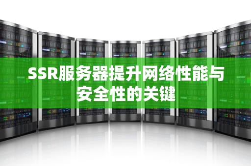SSR服务器提升网络性能与安全性的关键