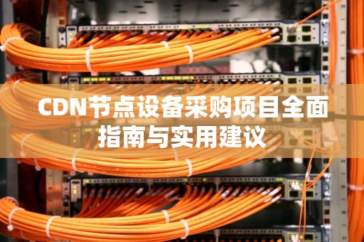 CDN节点设备采购项目全面指南与实用建议