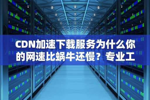 CDN加速下载服务为什么你的网速比蜗牛还慢？专业工程师带你揭秘！