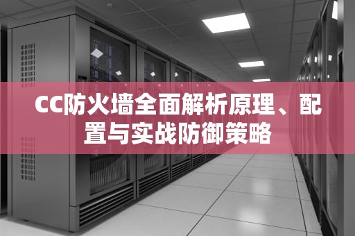 CC防火墙全面解析原理、配置与实战防御策略