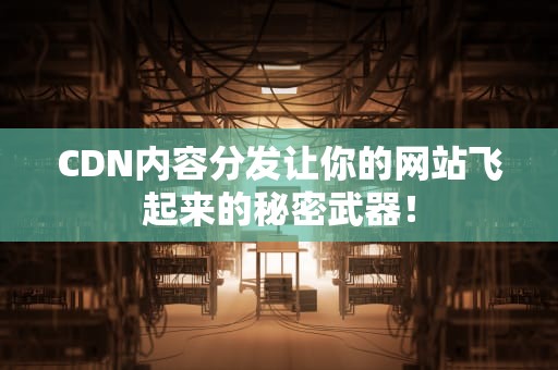 CDN内容分发让你的网站飞起来的秘密武器！