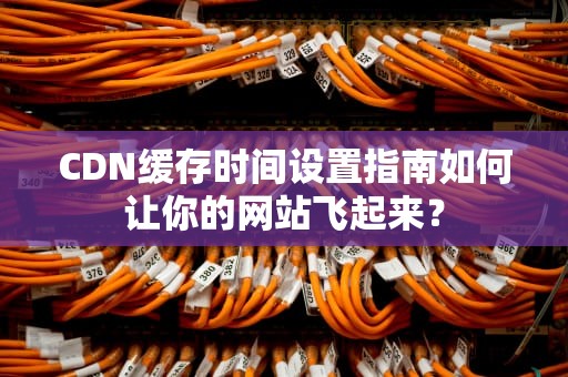 CDN缓存时间设置指南如何让你的网站飞起来？