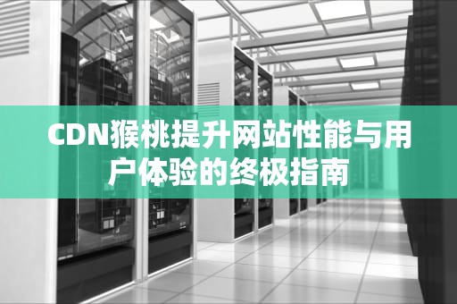 CDN猴桃提升网站性能与用户体验的终极指南