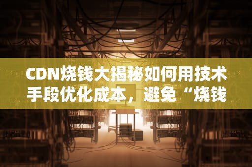 CDN烧钱大揭秘如何用技术手段优化成本，避免“烧钱”陷阱？
