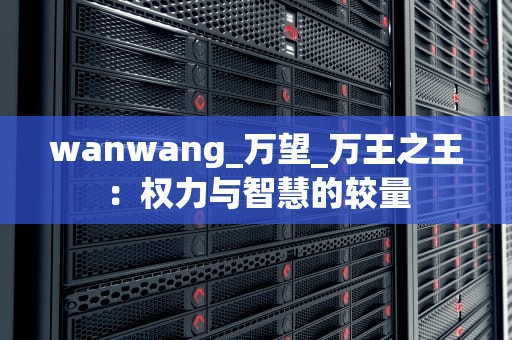 wanwang_万望_万王之王：权力与智慧的较量