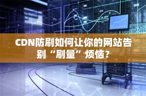 CDN防刷如何让你的网站告别“刷量”烦恼？