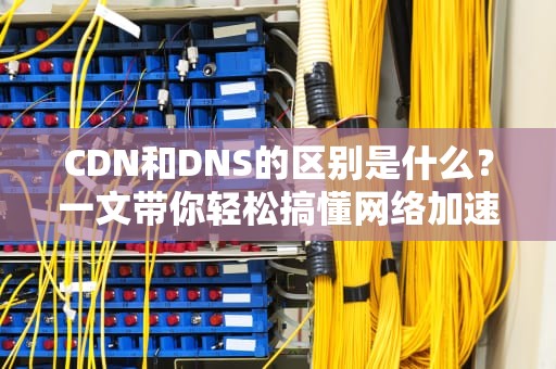 CDN和DNS的区别是什么？一文带你轻松搞懂网络加速与域名解析的奥秘！