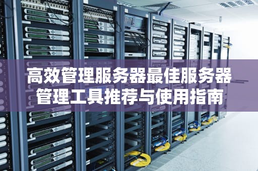 高效管理服务器最佳服务器管理工具推荐与使用指南
