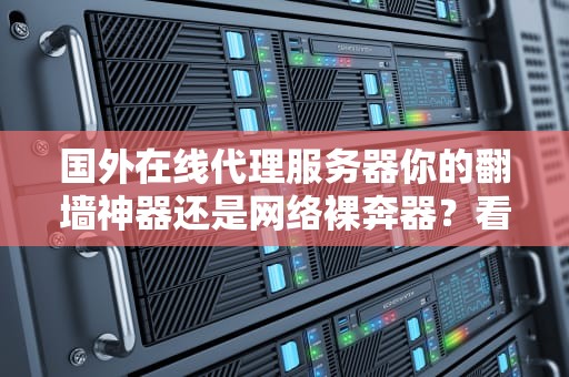 国外在线代理服务器你的翻墙神器还是网络裸奔器？看完这篇避坑指南再说！