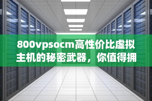800vpsocm高性价比虚拟主机的秘密武器，你值得拥有！