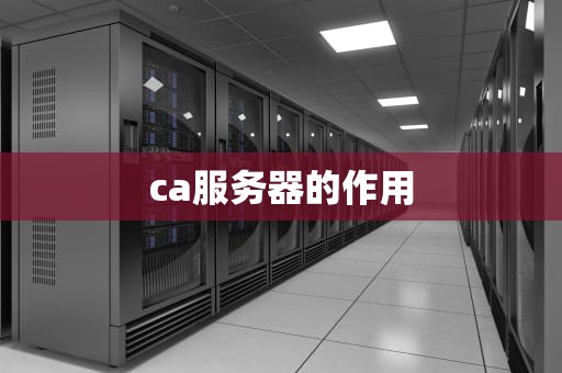 ca服务器的作用
