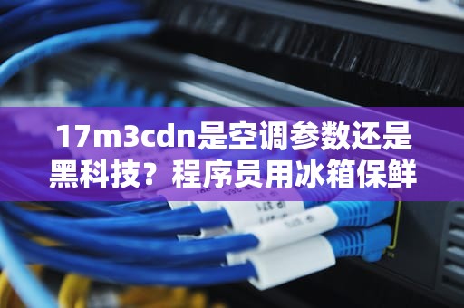 17m3cdn是空调参数还是黑科技？程序员用冰箱保鲜原理给你讲透内容分发