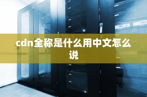 cdn全称是什么用中文怎么说