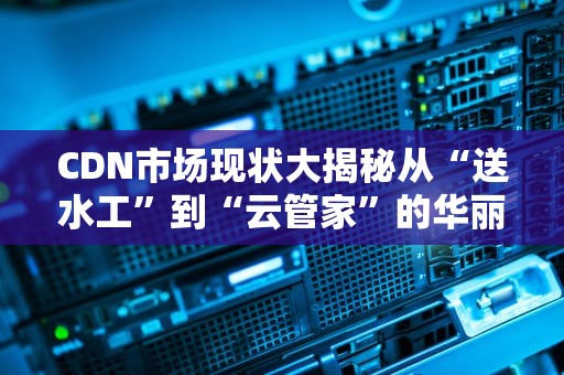 CDN市场现状大揭秘从“送水工”到“云管家”的华丽转身