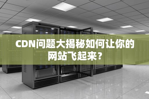 CDN问题大揭秘如何让你的网站飞起来？