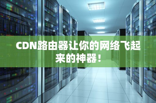 CDN路由器让你的网络飞起来的神器！