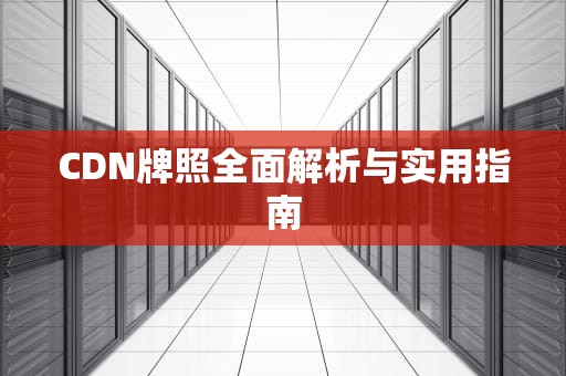 CDN牌照全面解析与实用指南