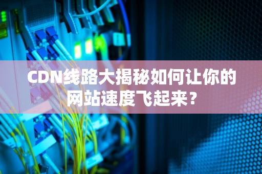 CDN线路大揭秘如何让你的网站速度飞起来？