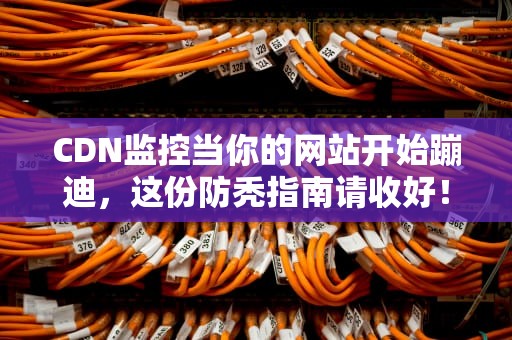 CDN监控当你的网站开始蹦迪，这份防秃指南请收好！