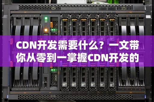 CDN开发需要什么？一文带你从零到一掌握CDN开发的核心要素